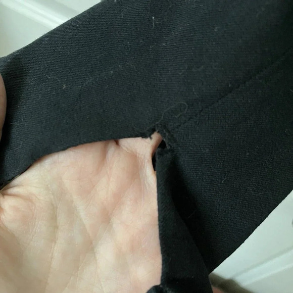 COS Black Cropped Cigarette Stretch Pants Neutral Contemporary Womens 10 - Picture 5 of 8